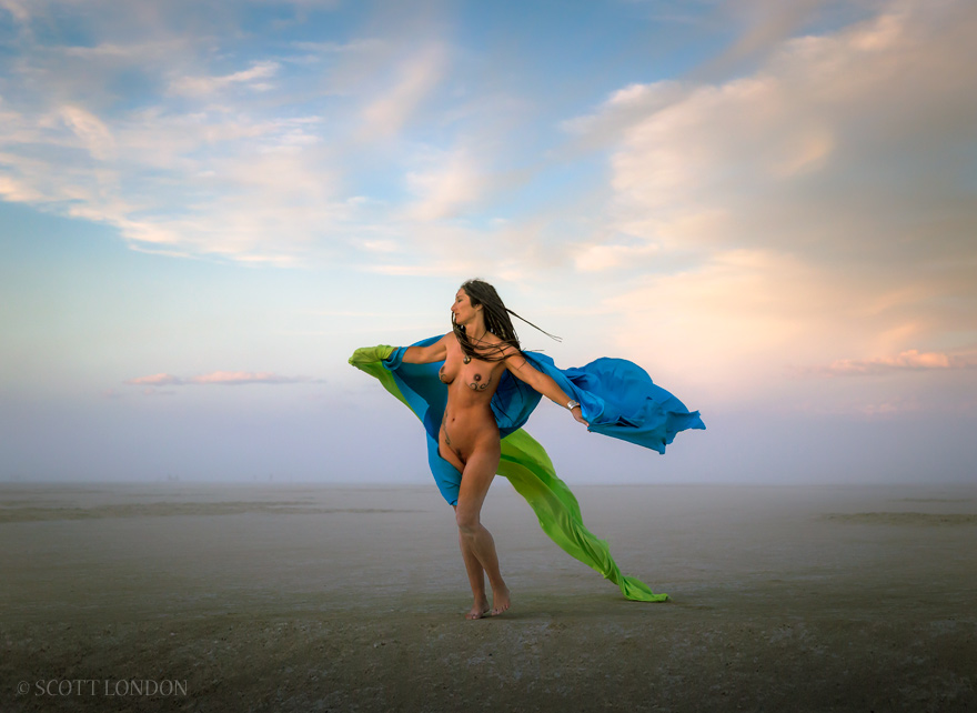 Sunset Silk at Burning Man 2015