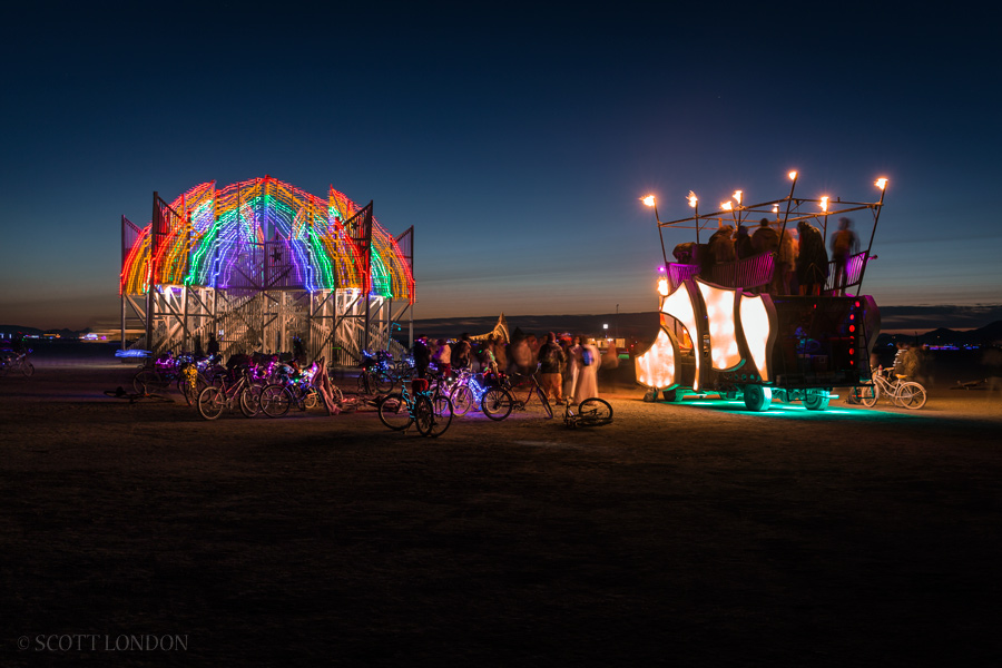 Own Way and the Dusty Rhino at Burning Man 2015. (Photo by Scott London)