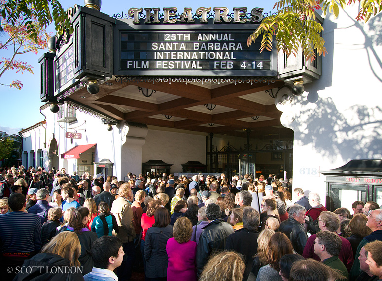 Crowds at the Santa Barbara International Film Festival