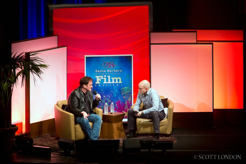 Director Quentin Tarantino on Stage at the Santa Barbara International Film Festival