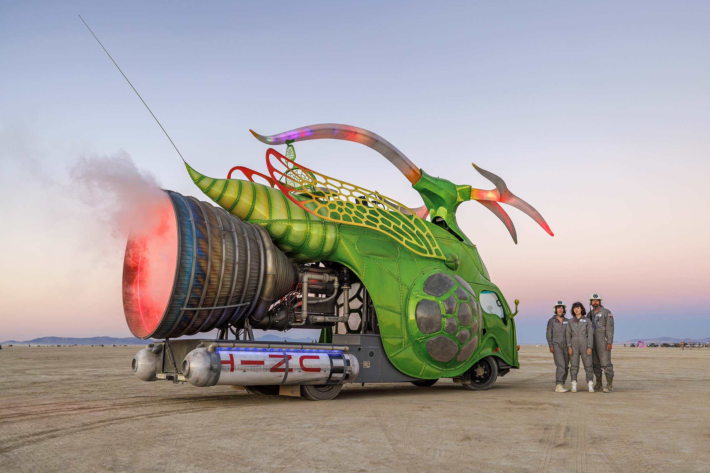 The art car “Project Empire” at Burning Man 2024. (Photo by Scott London)