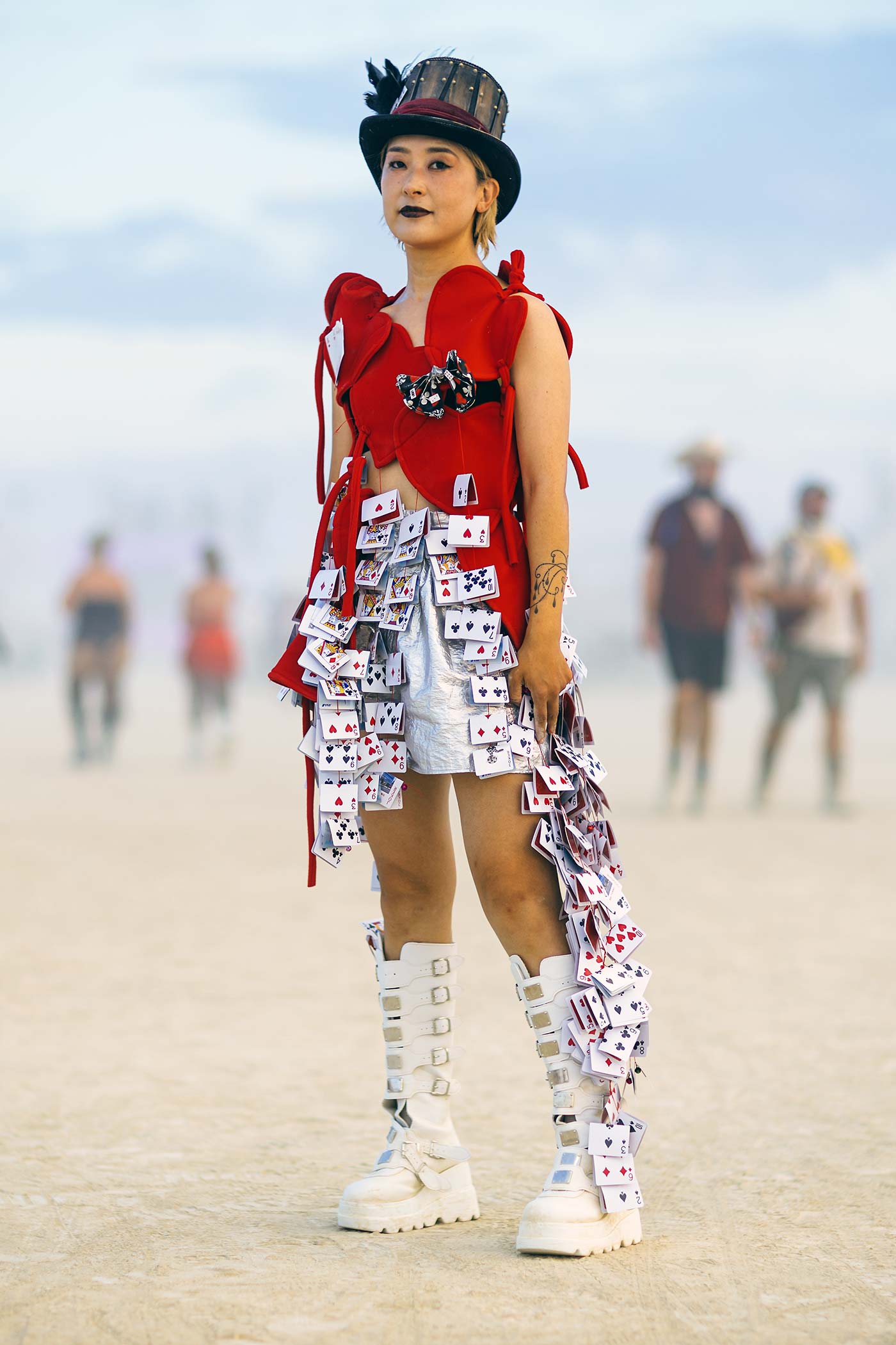 Queen of Hearts at Burning Man 2024. (Photo by Scott London)